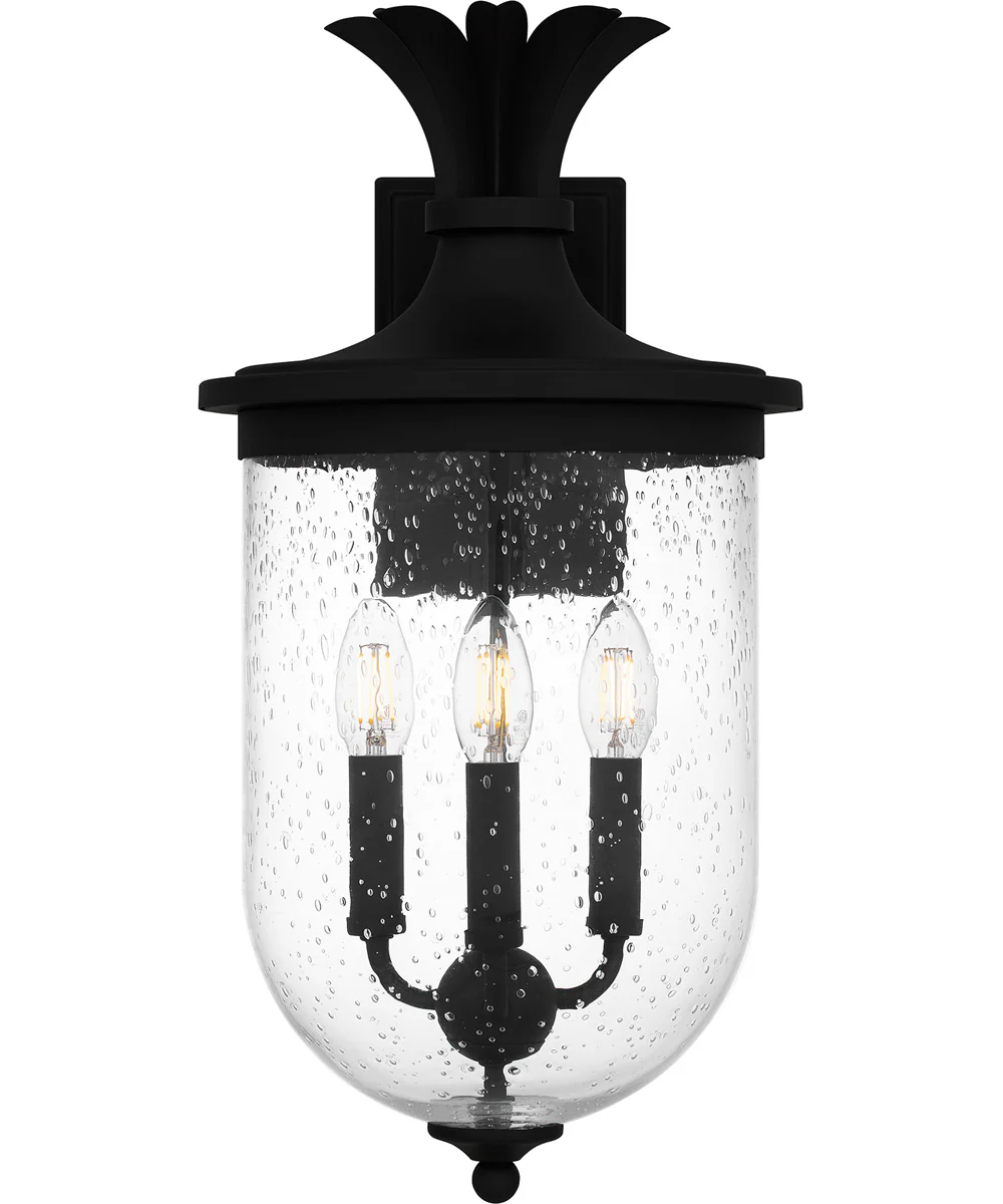 Havana Large 3-light Outdoor Wall Light Earth Black - Image 3
