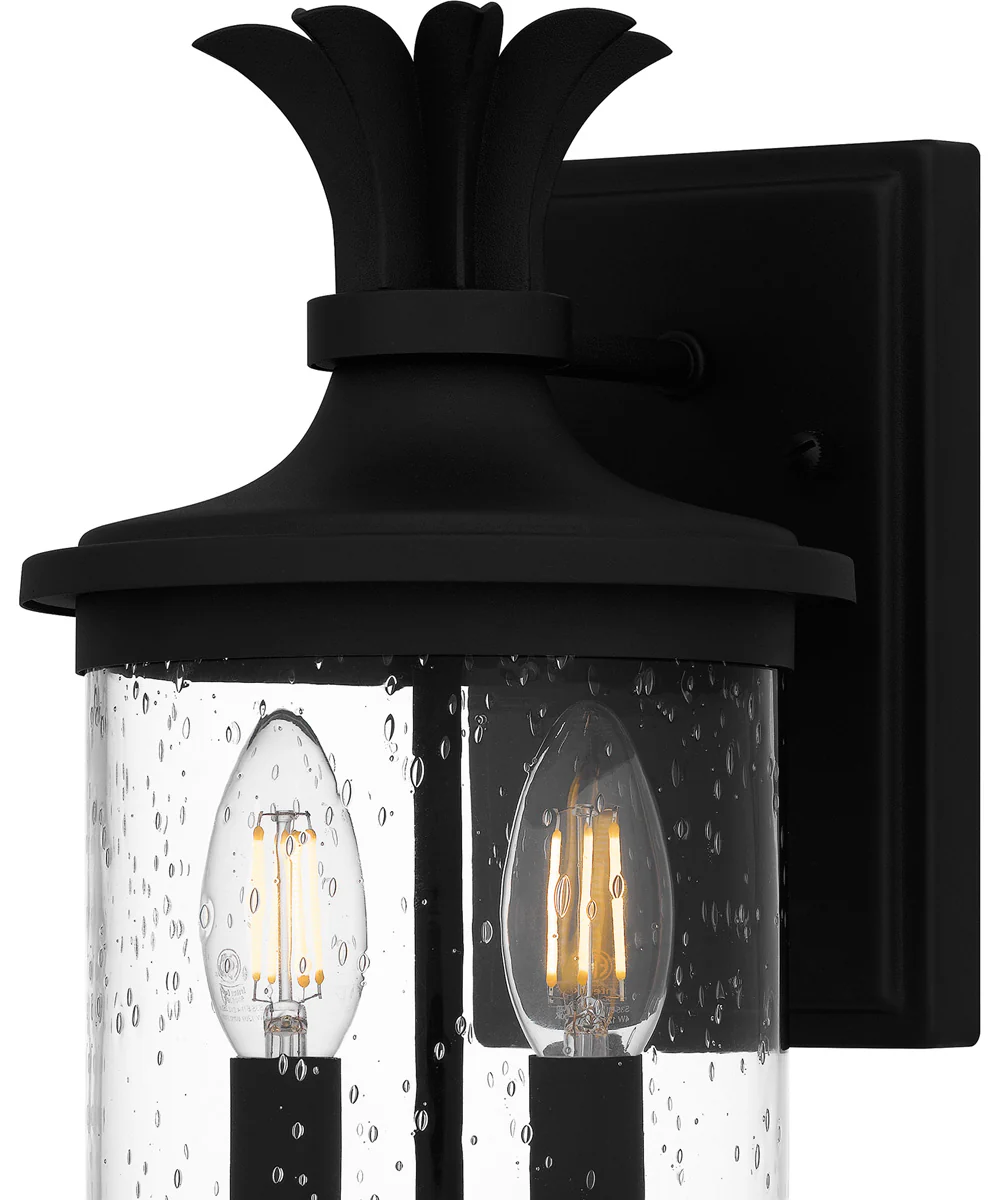 Havana Small 2-light Outdoor Wall Light Earth Black - Image 5