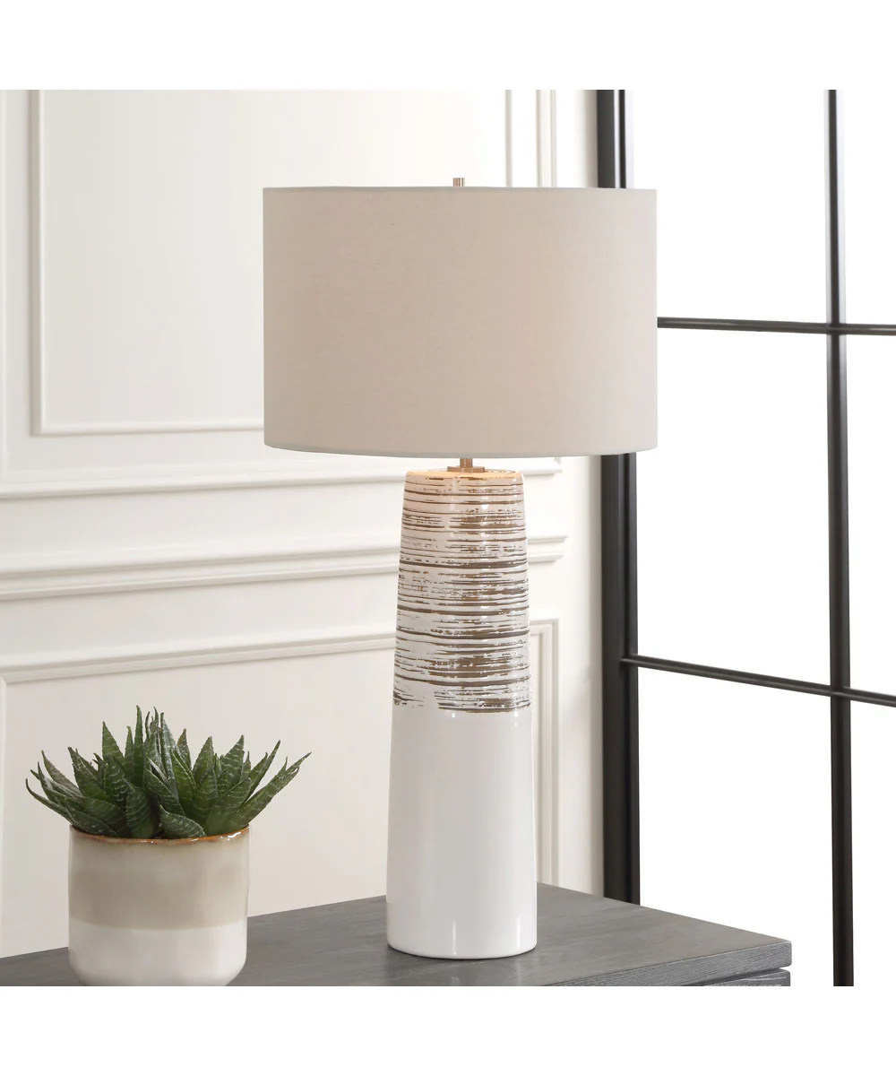 Haven White Glaze Table Lamp - Image 2