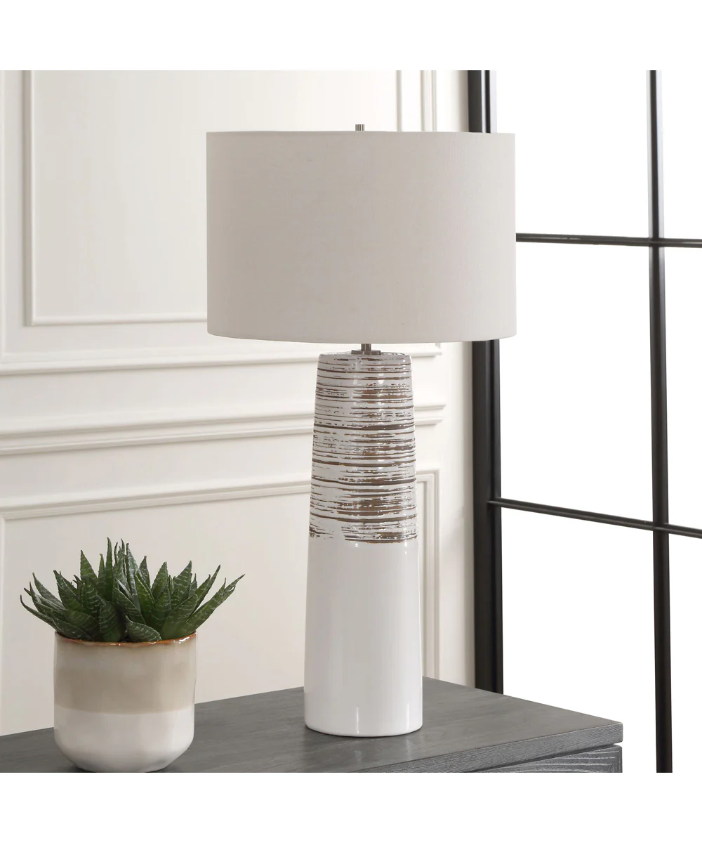Haven White Glaze Table Lamp - Image 3