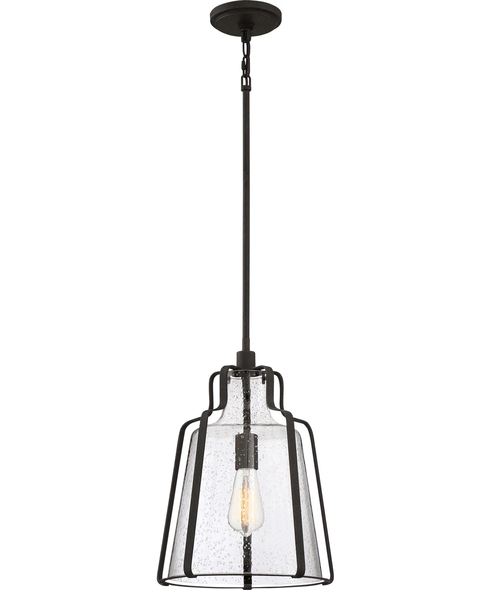 Haverford 1-light Pendant Rustic Black