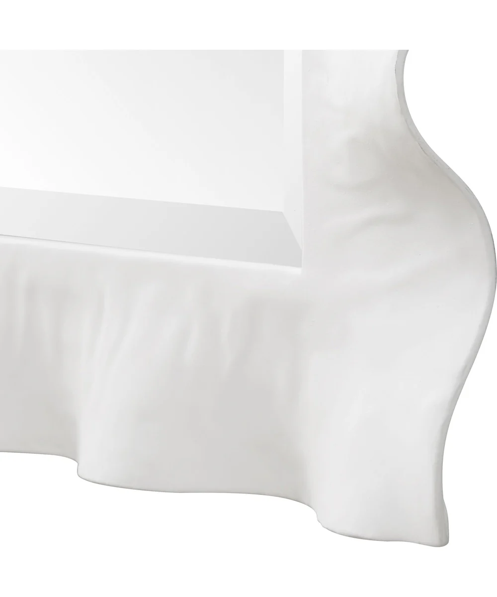 Haya White Scalloped Mirror - Image 5