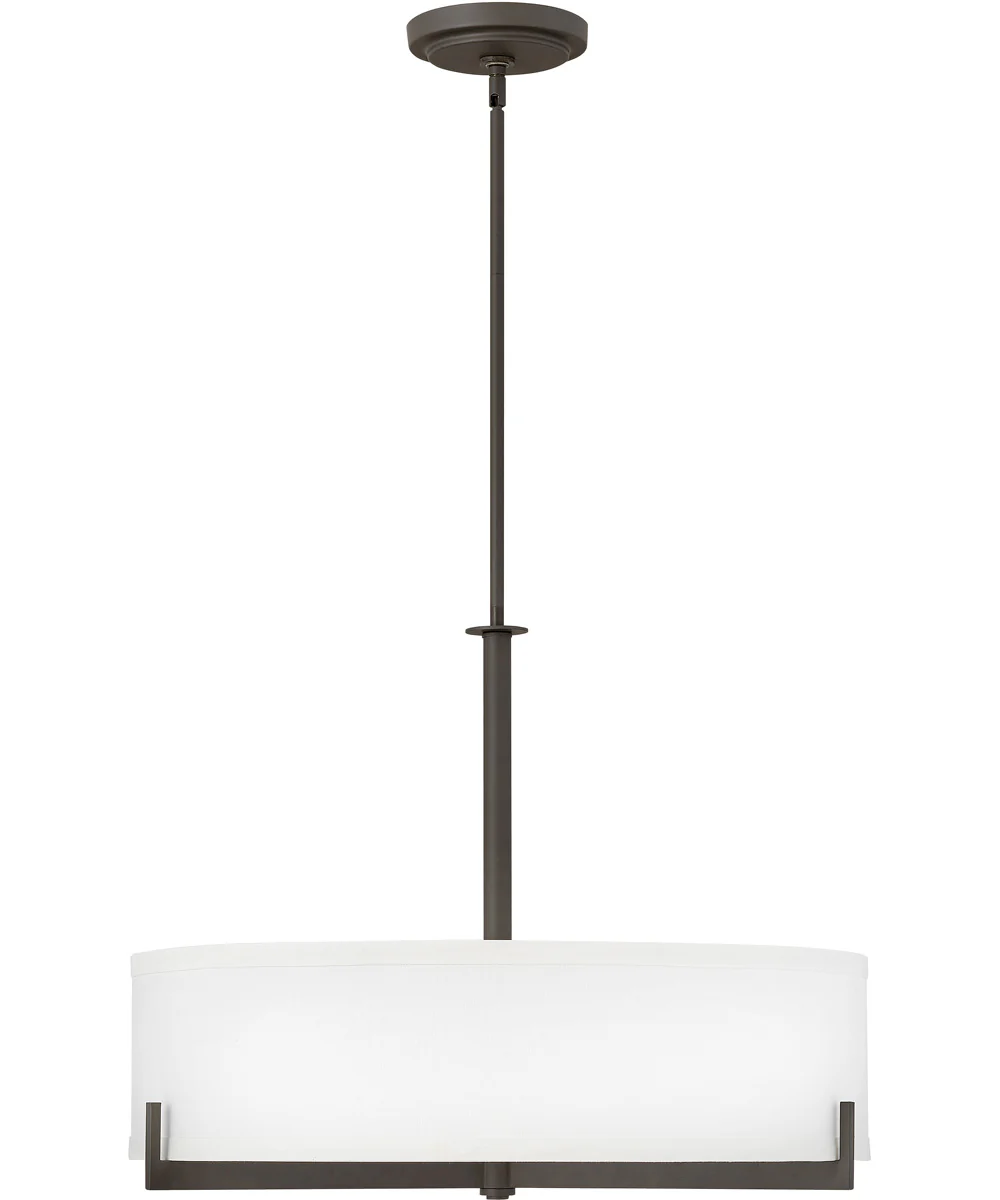 Hayes 4-Light Large Drum in Oil Rubbed Bronze