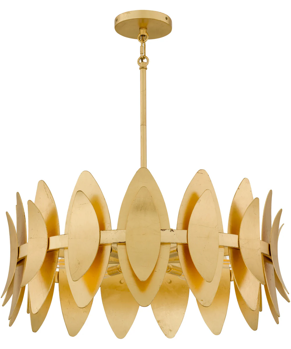Hayley 6-light Pendant Gold Leaf - Image 5