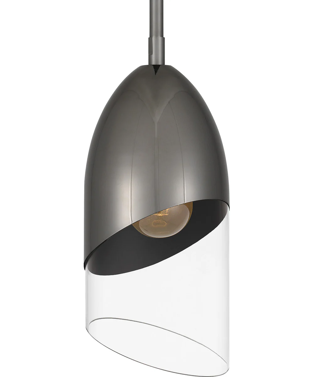 Haynes Small 1-light Mini Pendant Black Chrome - Image 5