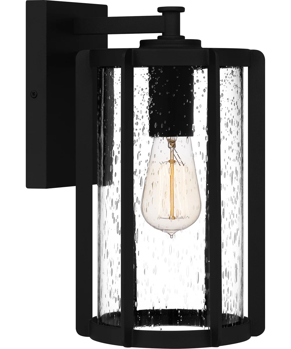 Hazel Medium 1-light Outdoor Wall Light Coastal Armour Aluminum Earth Black - Image 2