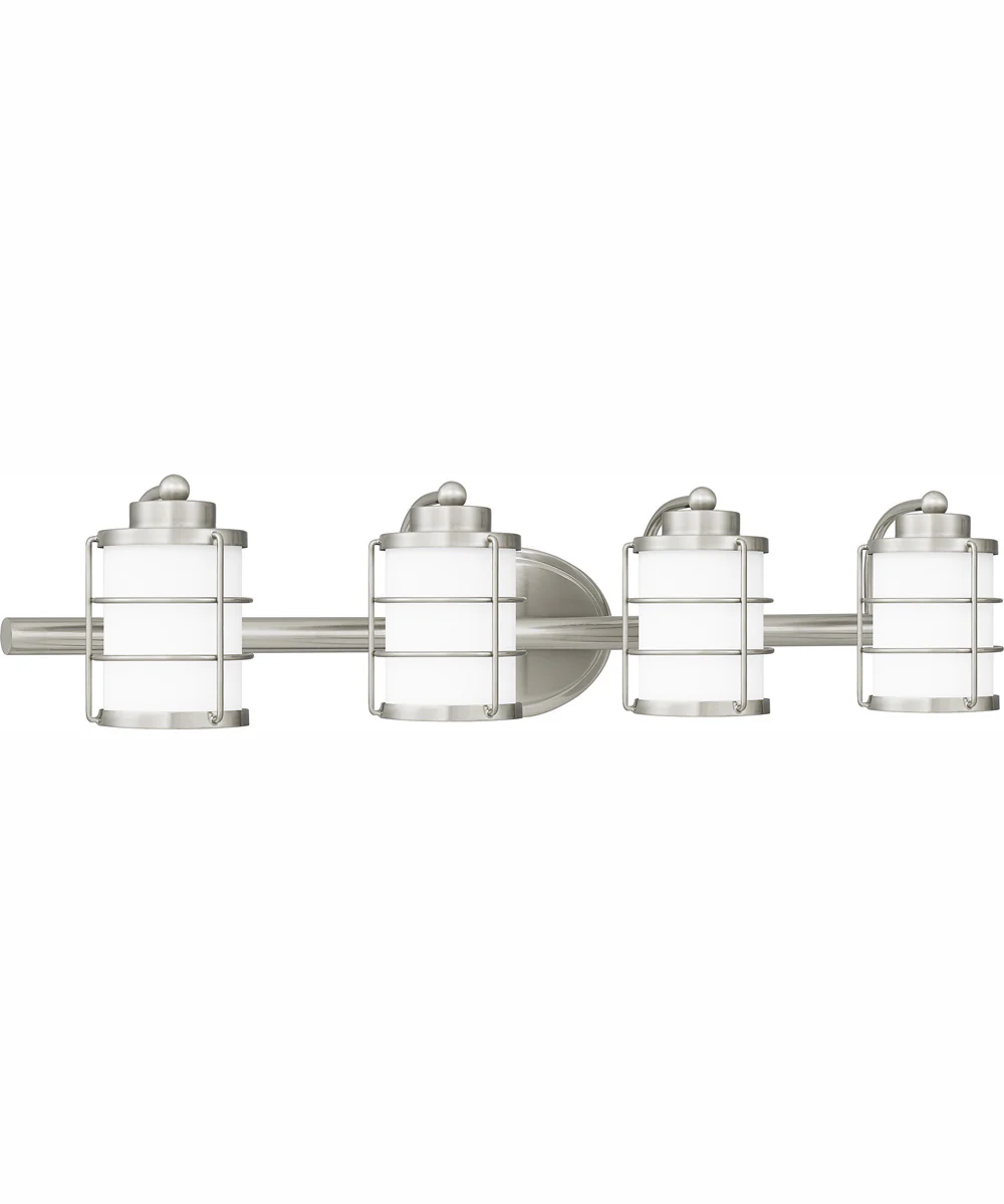 Hazlett Extra Large 4-light Bath Light Brushed Nickel - Image 4