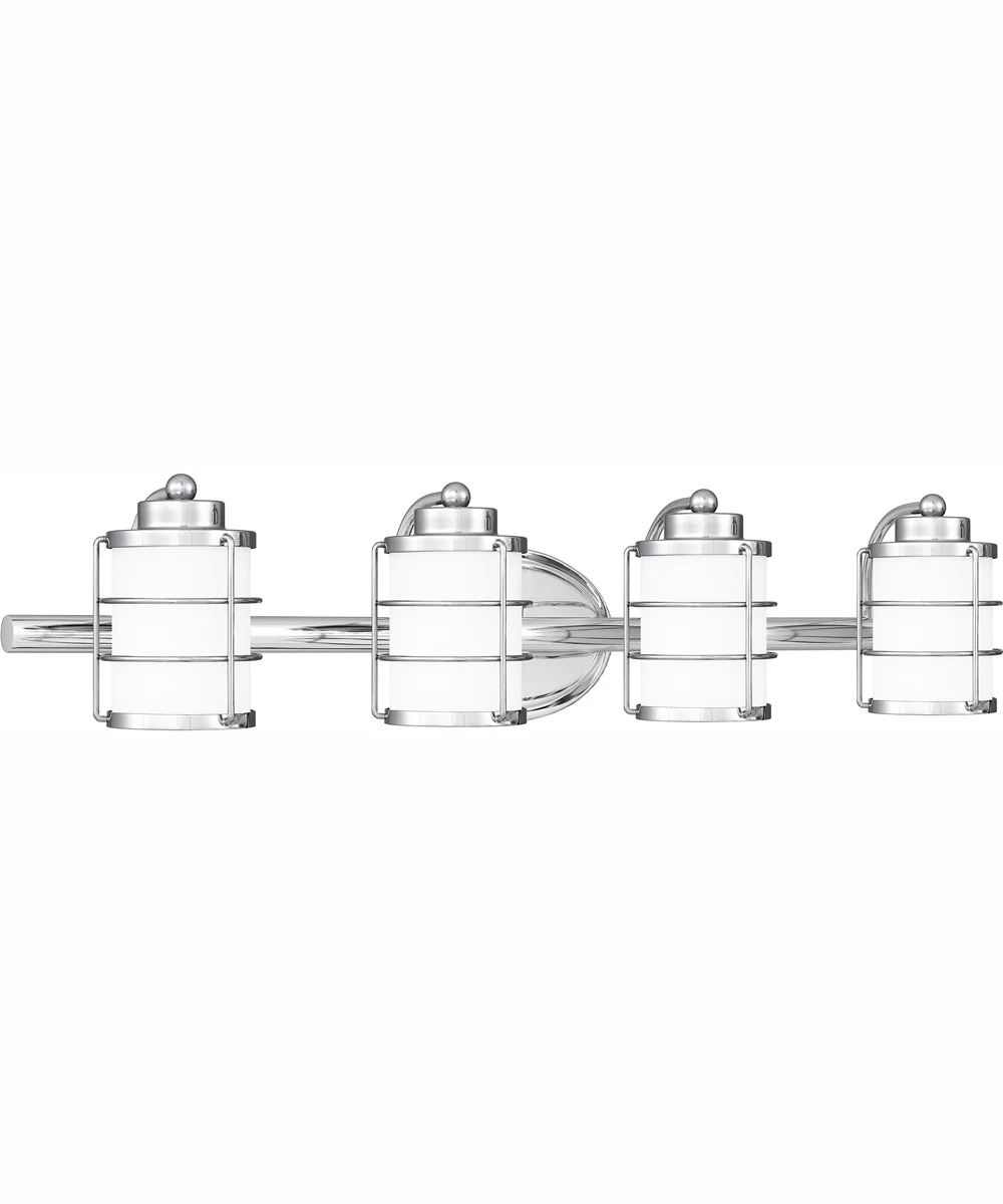 Hazlett Extra Large 4-light Bath Light Polished Chrome - Image 4