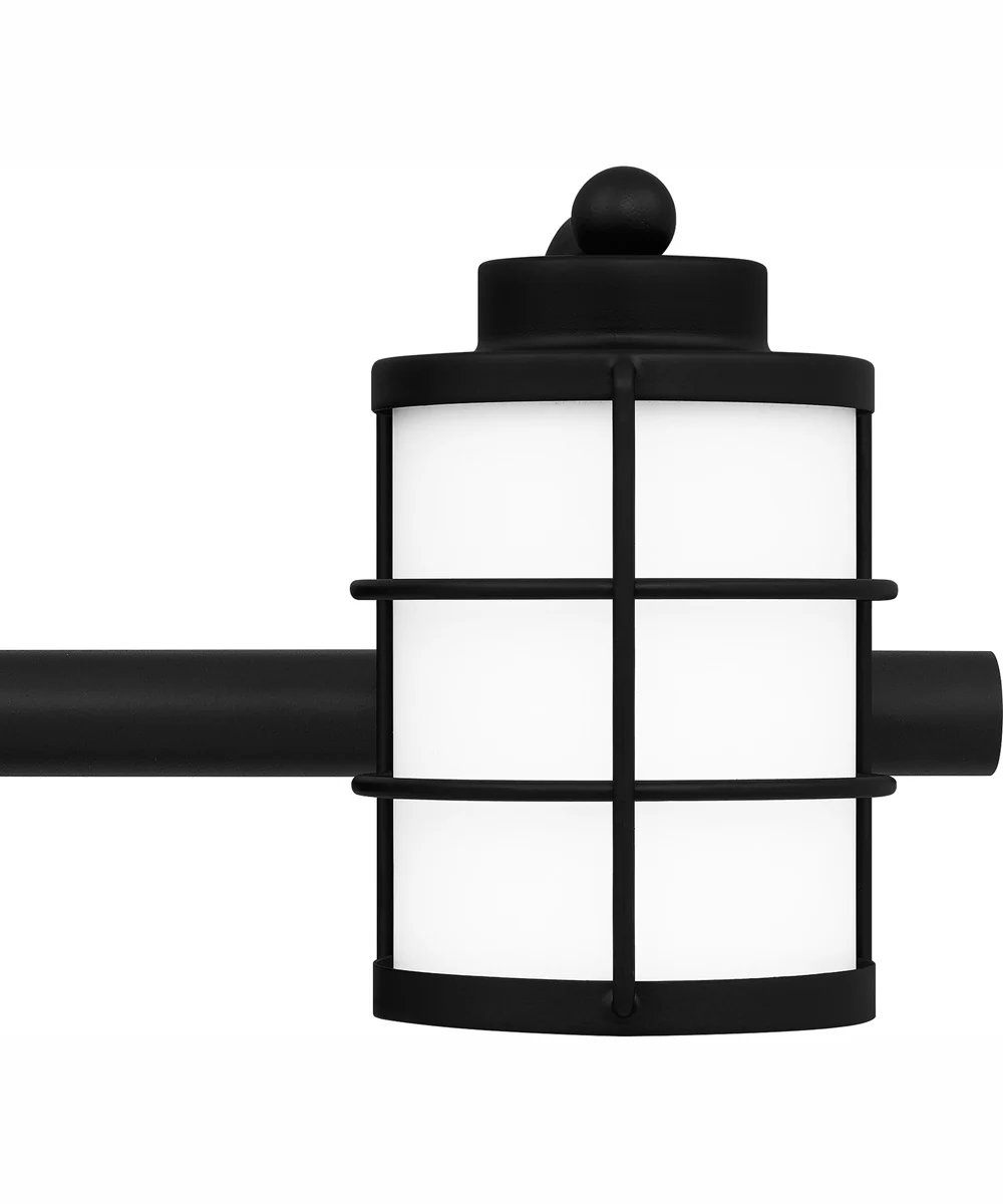 Hazlett Large 3-light Bath Light Matte Black - Image 6