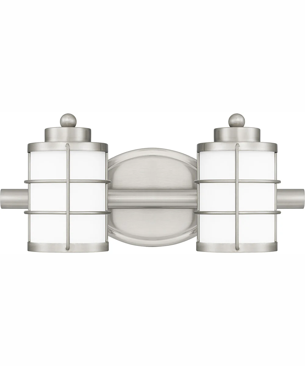 Hazlett Medium 2-light Bath Light Brushed Nickel - Image 2
