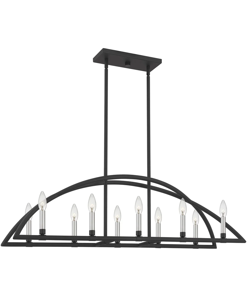 Helena 10-light Island Light Matte Black - Image 2