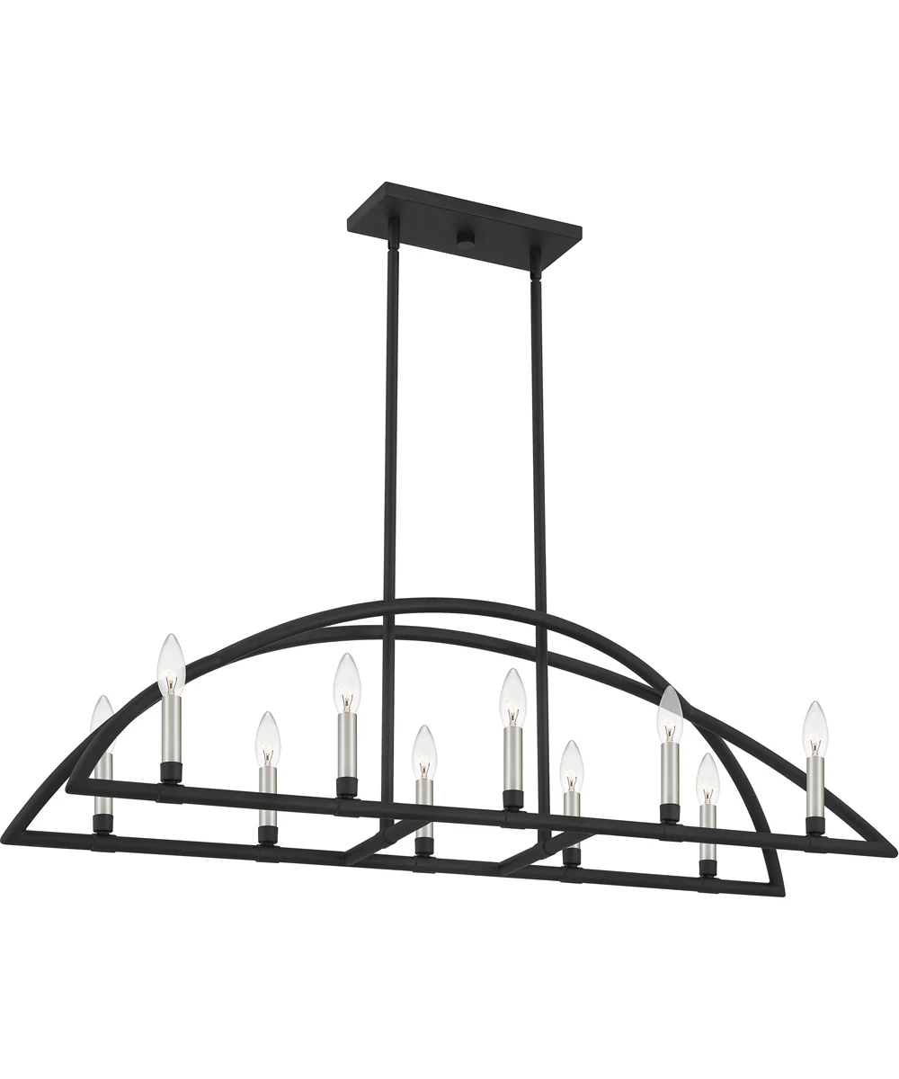 Helena 10-light Island Light Matte Black - Image 4