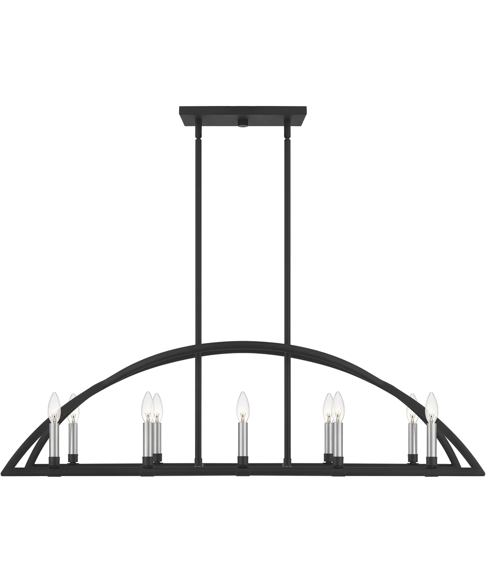 Helena 10-light Island Light Matte Black - Image 5