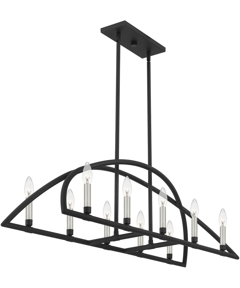 Helena 10-light Island Light Matte Black - Image 6