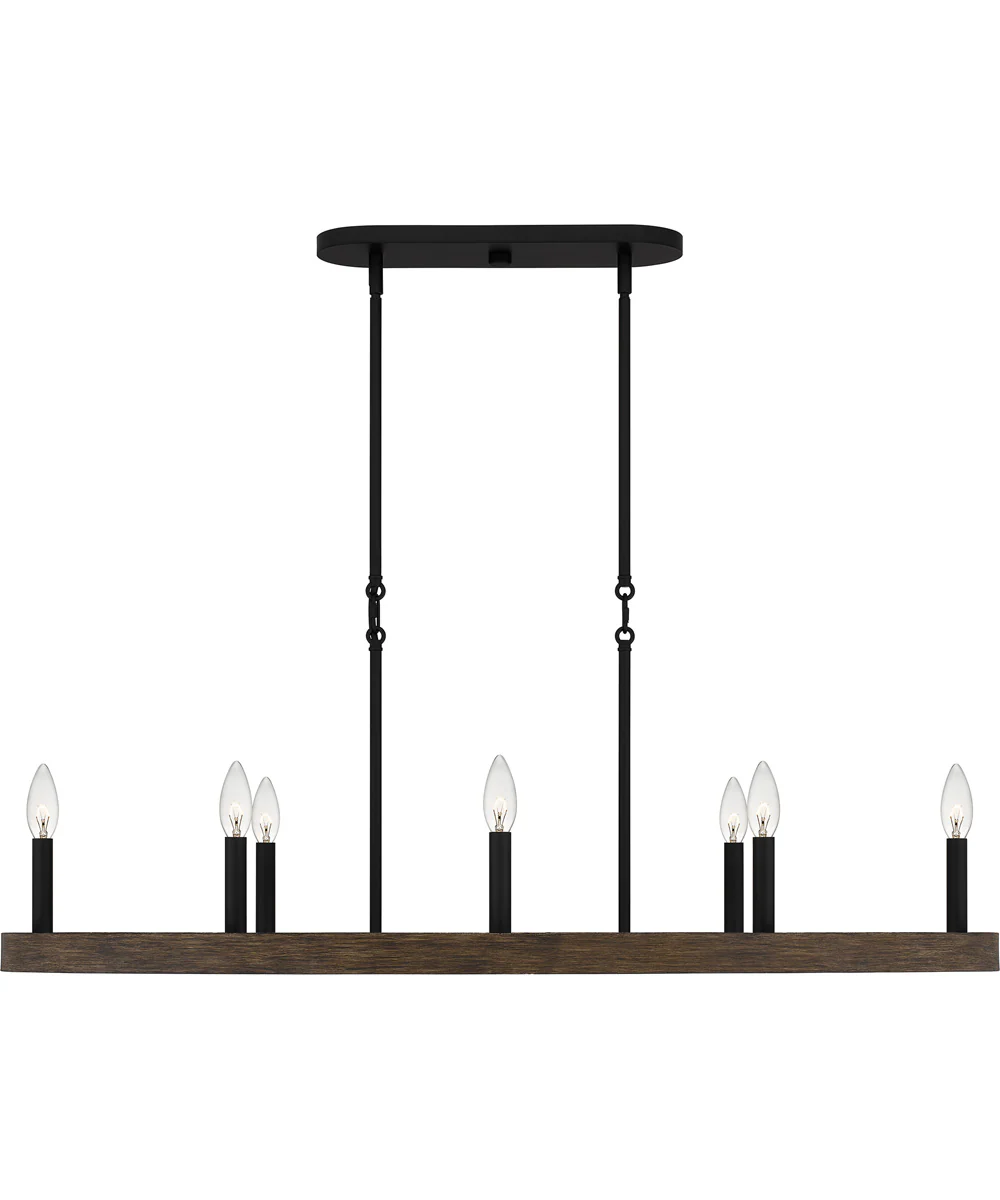 Hendrix Medium 9-light Island Light Matte Black - Image 3