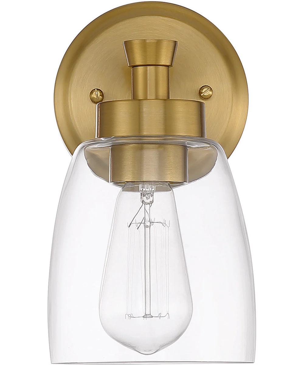 Henning 1-Light Wall Sconce Satin Brass - Image 3