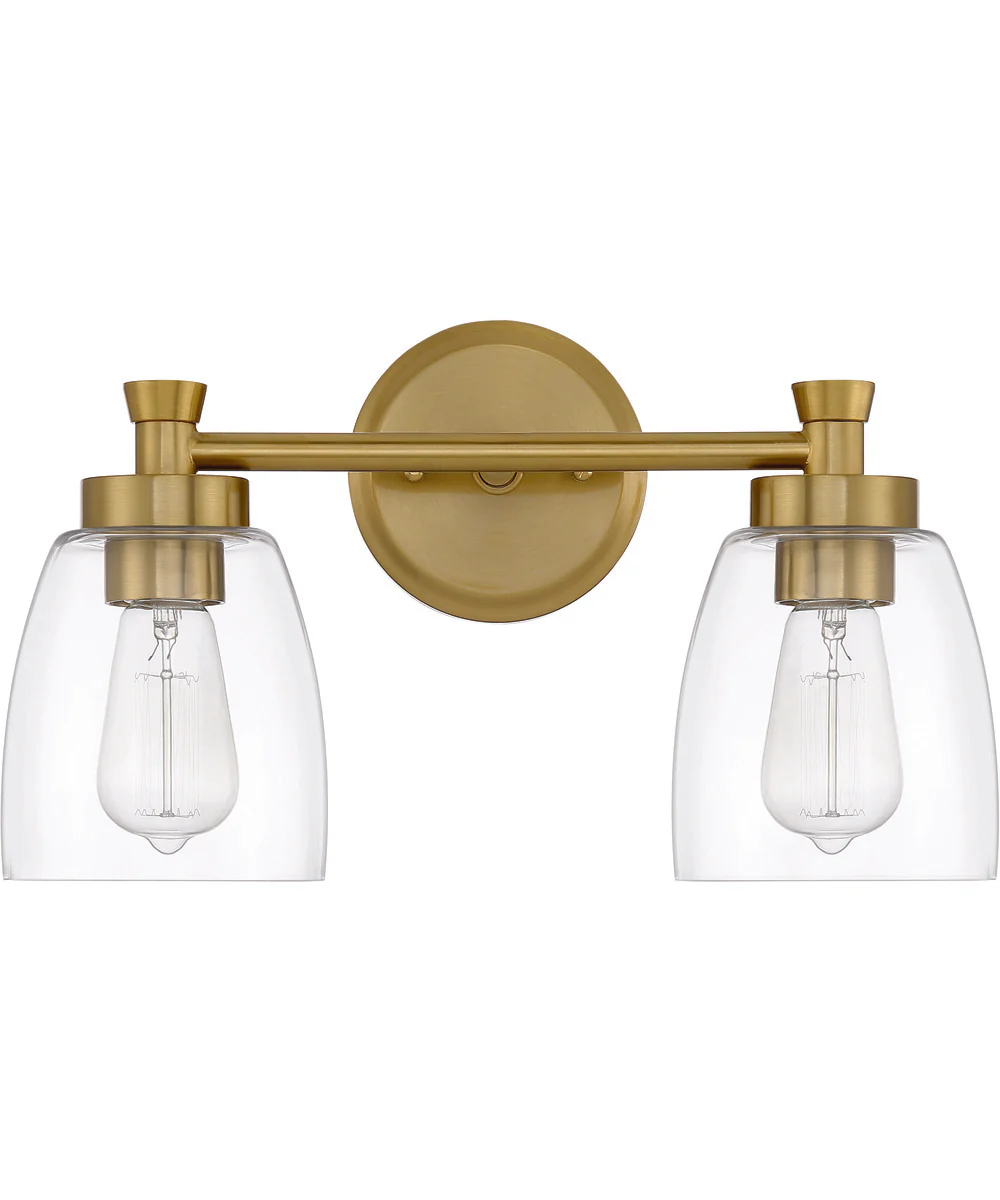 Henning 2-Light Vanity Satin Brass - Image 3