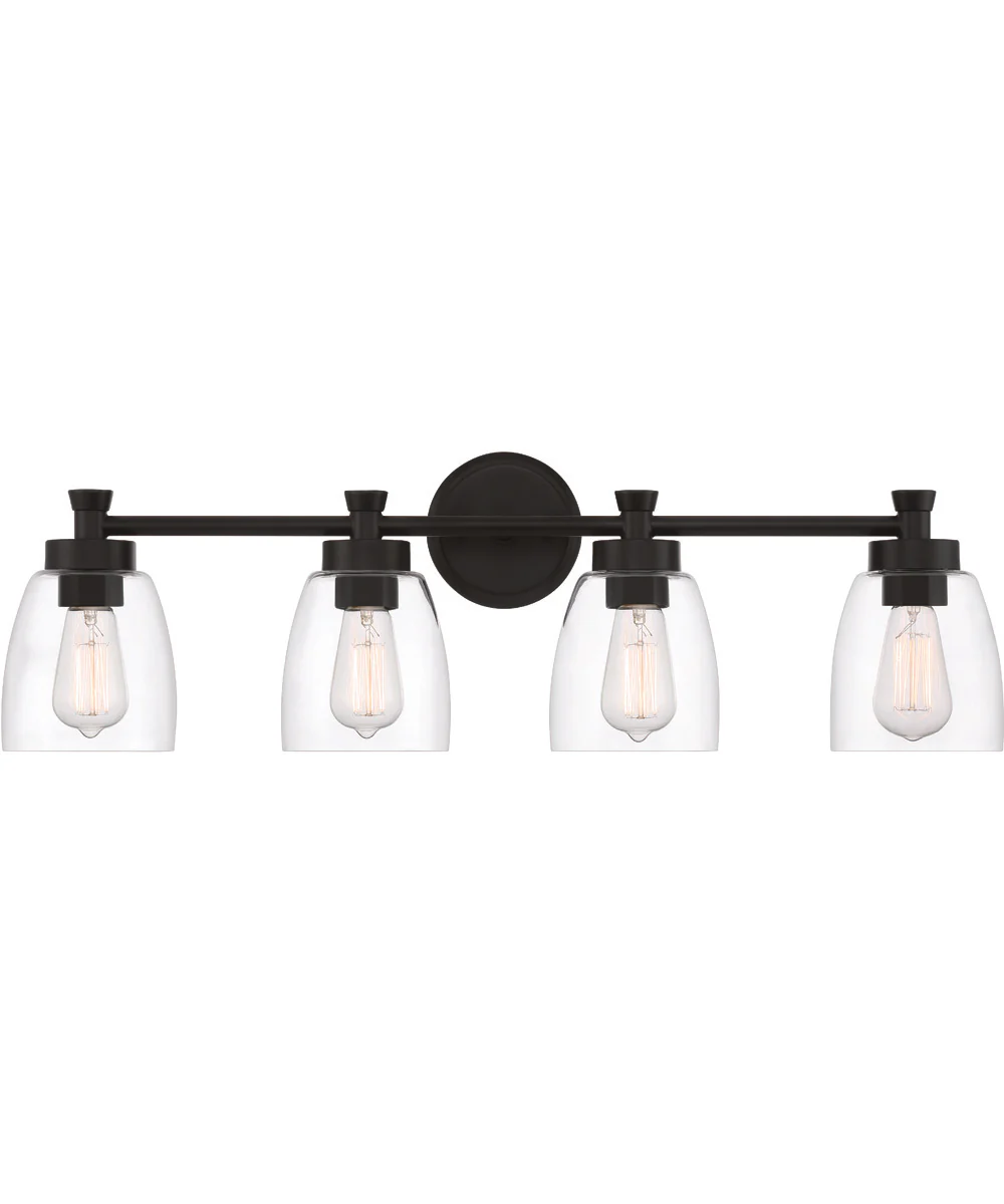 Henning 4-Light Vanity Flat Black - Image 4