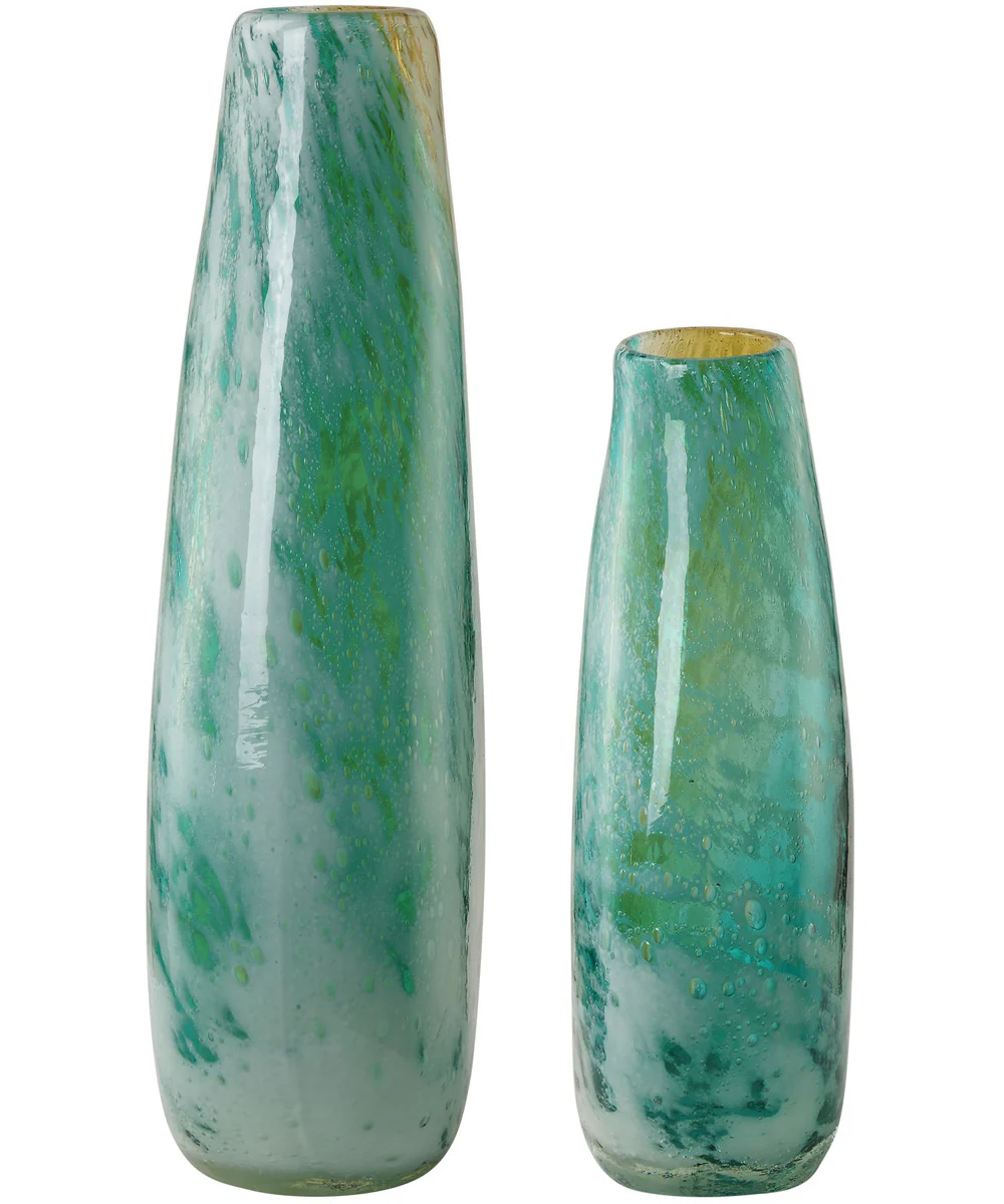 High Tide Glass Vases, Set of 2 - Image 4