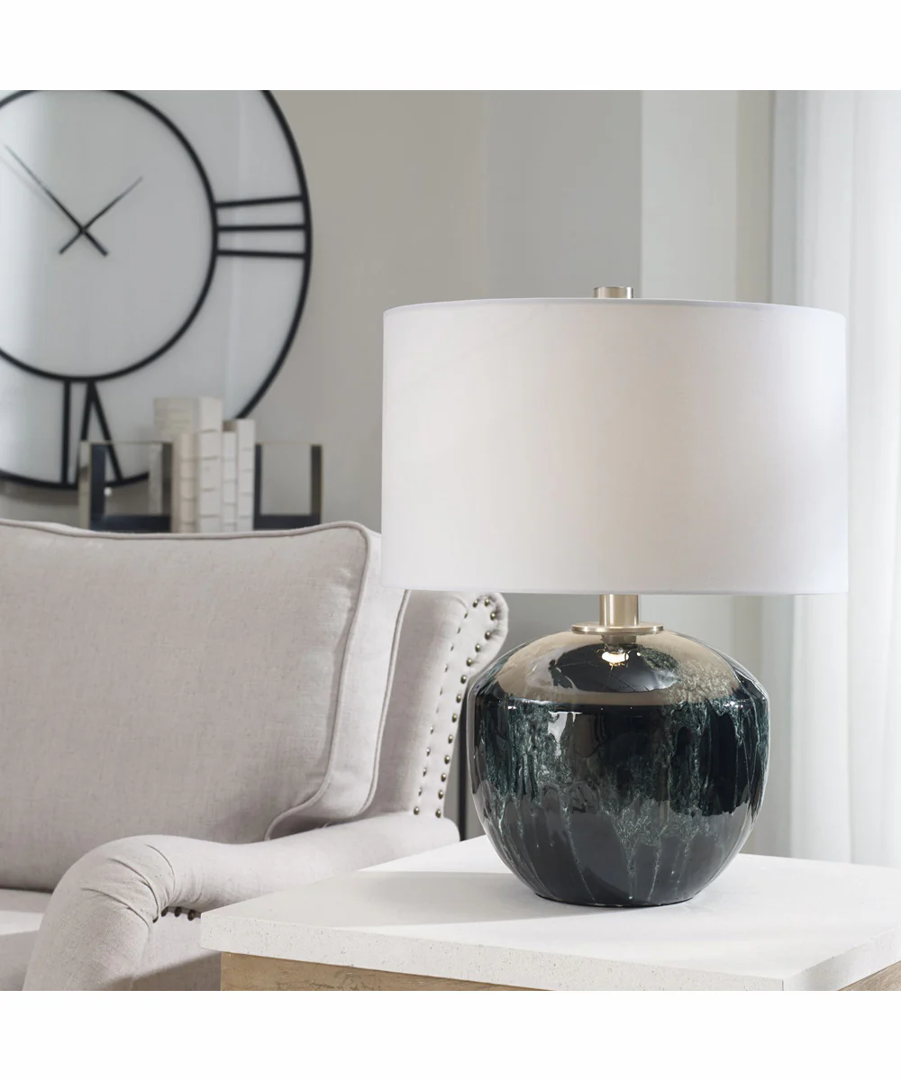 Highlands Deep Green Table Lamp - Image 2