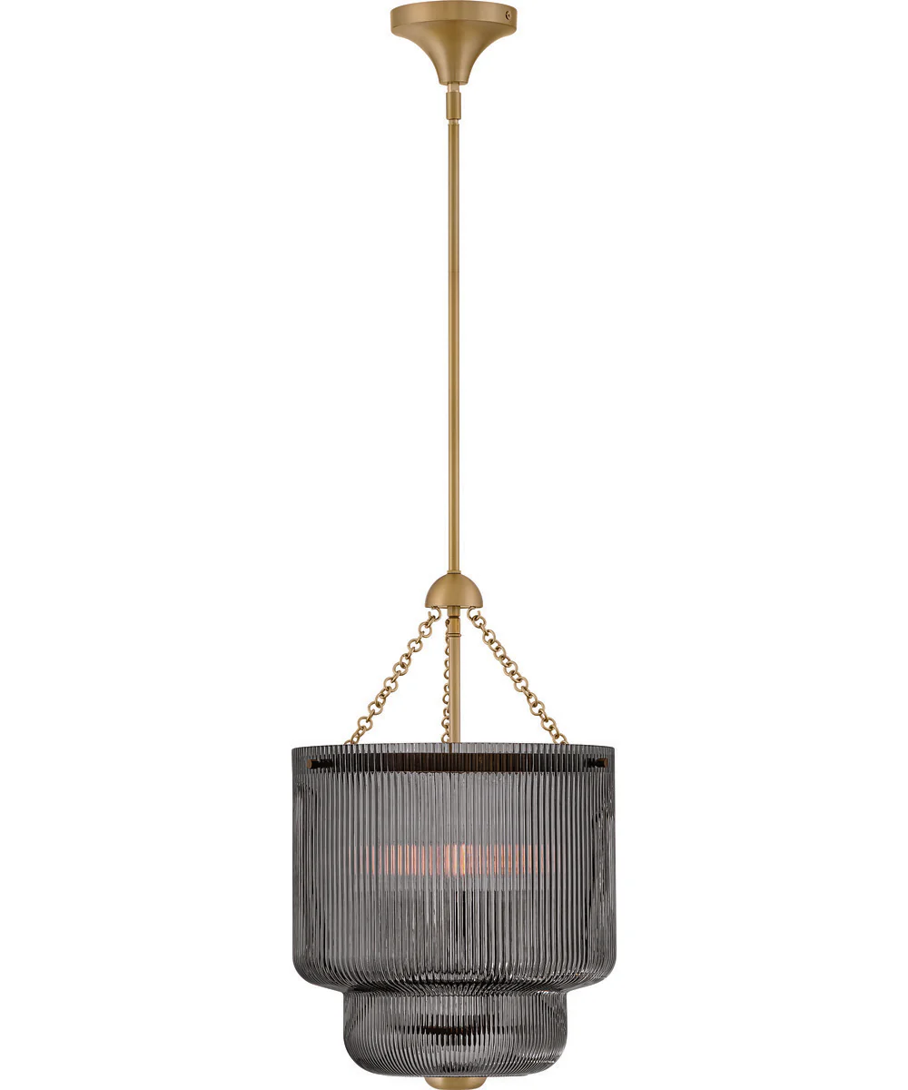 Adella 4-Light Medium Pendant in Lacquered Brass - Image 3