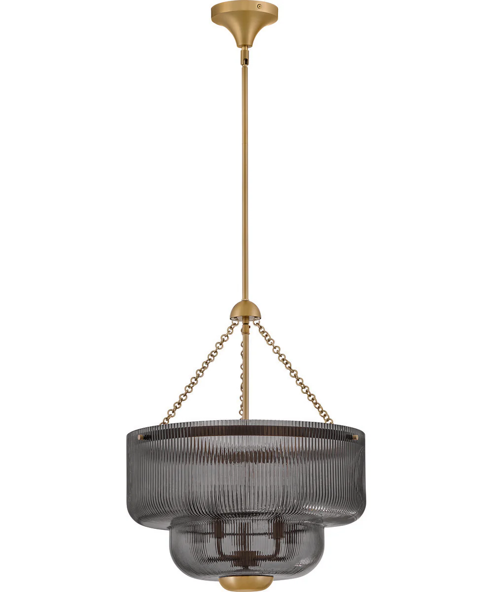 Adella 5-Light Large Pendant in Lacquered Brass - Image 2