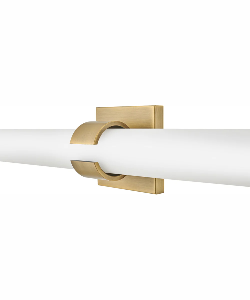 Aiden LED-Light Large LED Vanity in Lacquered Brass - Image 5
