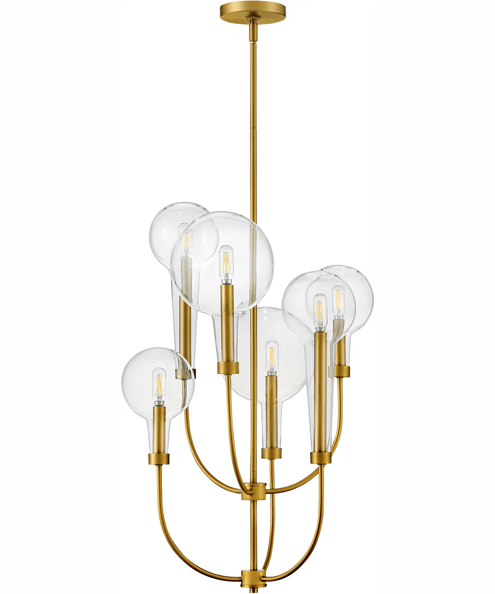 Alchemy 6-Light Medium Multi Tier in Lacquered Brass - Image 2