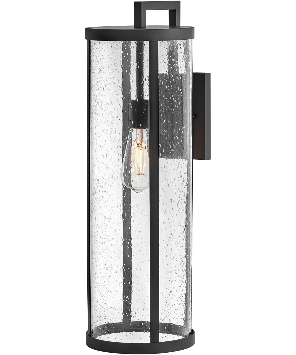 Alfie 1-Light Large Wall Mount Lantern in Black - Image 4