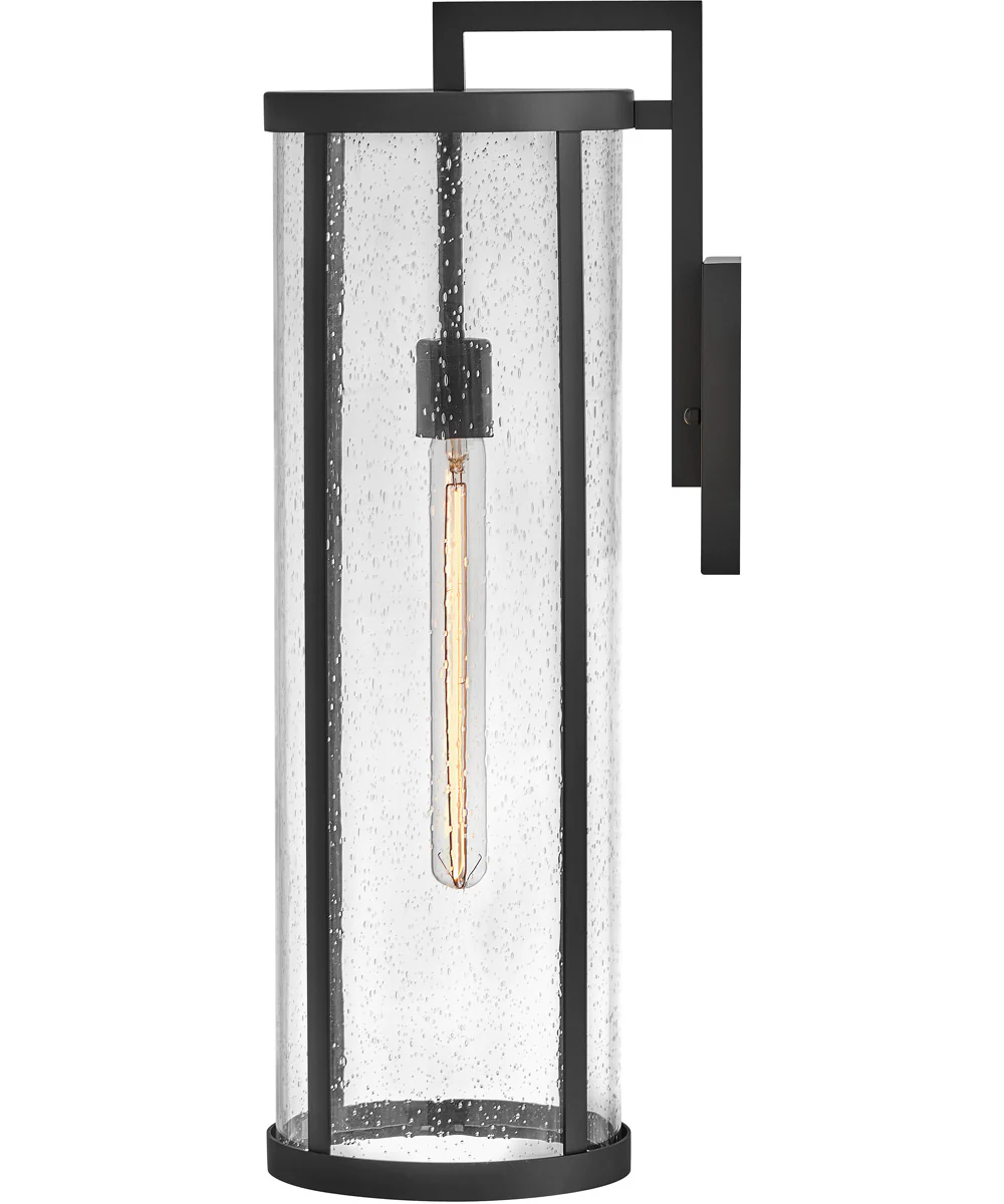 Alfie 1-Light Large Wall Mount Lantern in Black - Image 5