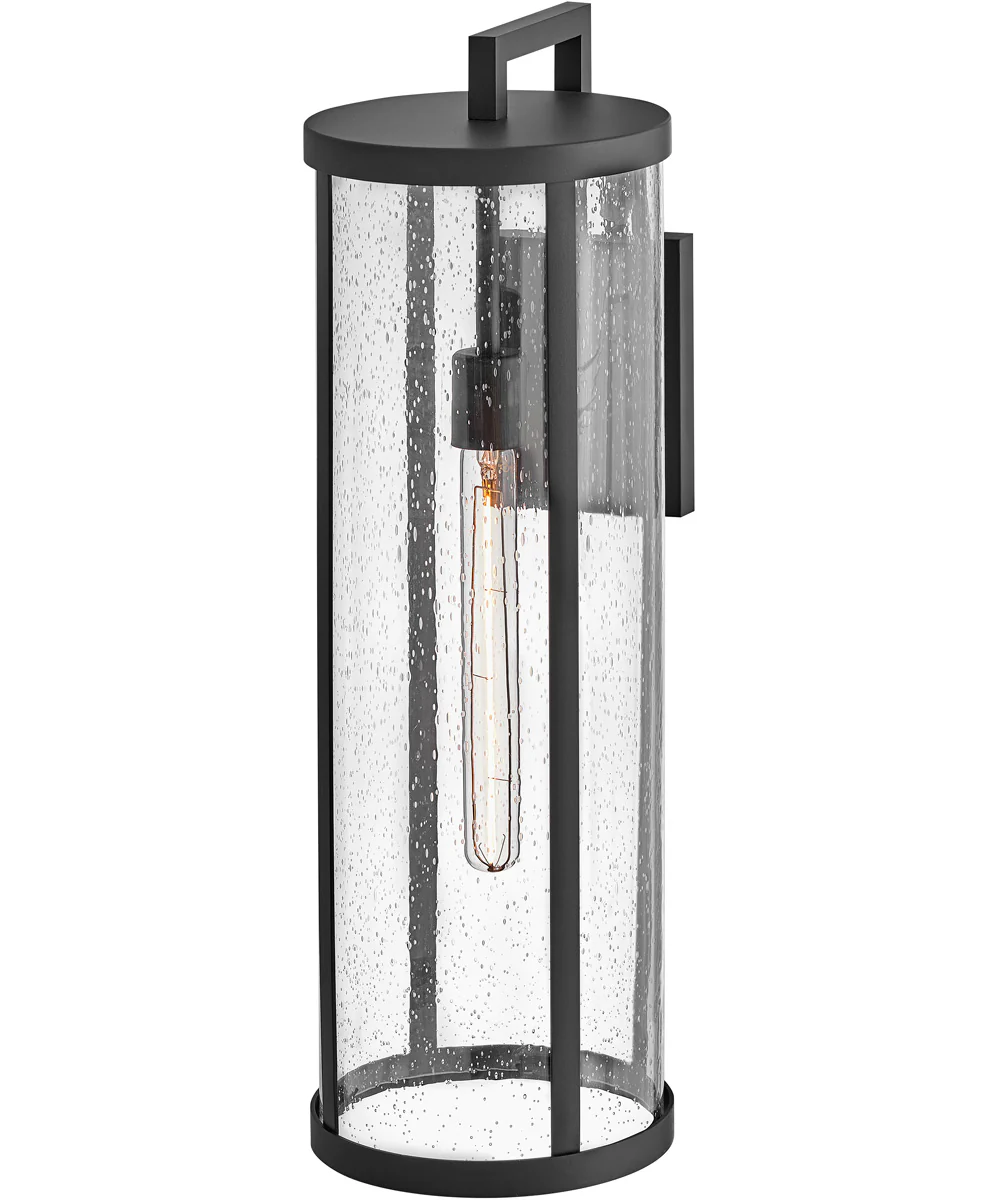 Alfie 1-Light Large Wall Mount Lantern in Black - Image 7