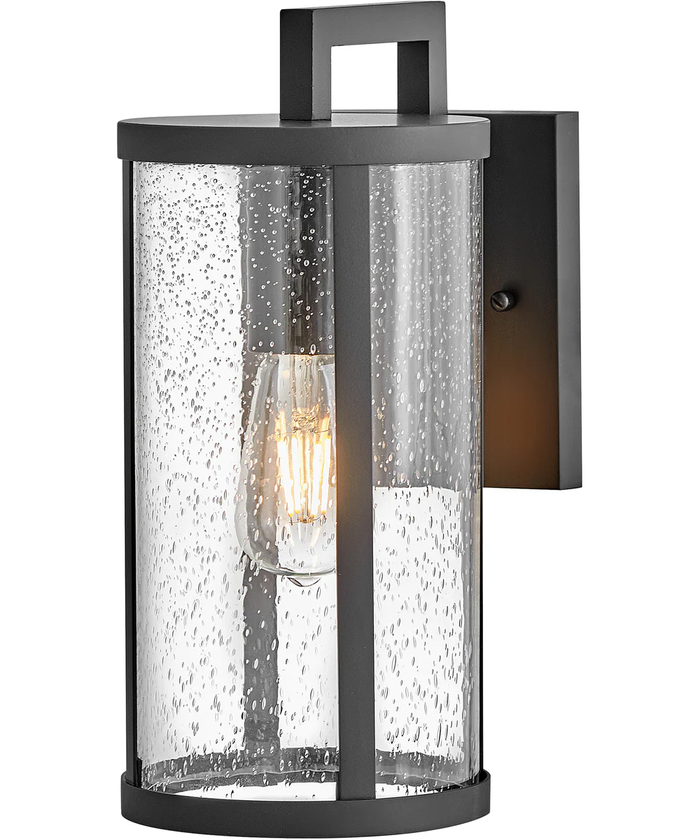 Alfie 1-Light Small Wall Mount Lantern in Black - Image 2