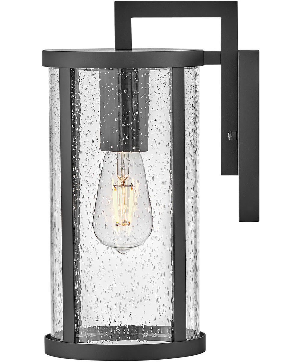 Alfie 1-Light Small Wall Mount Lantern in Black - Image 4