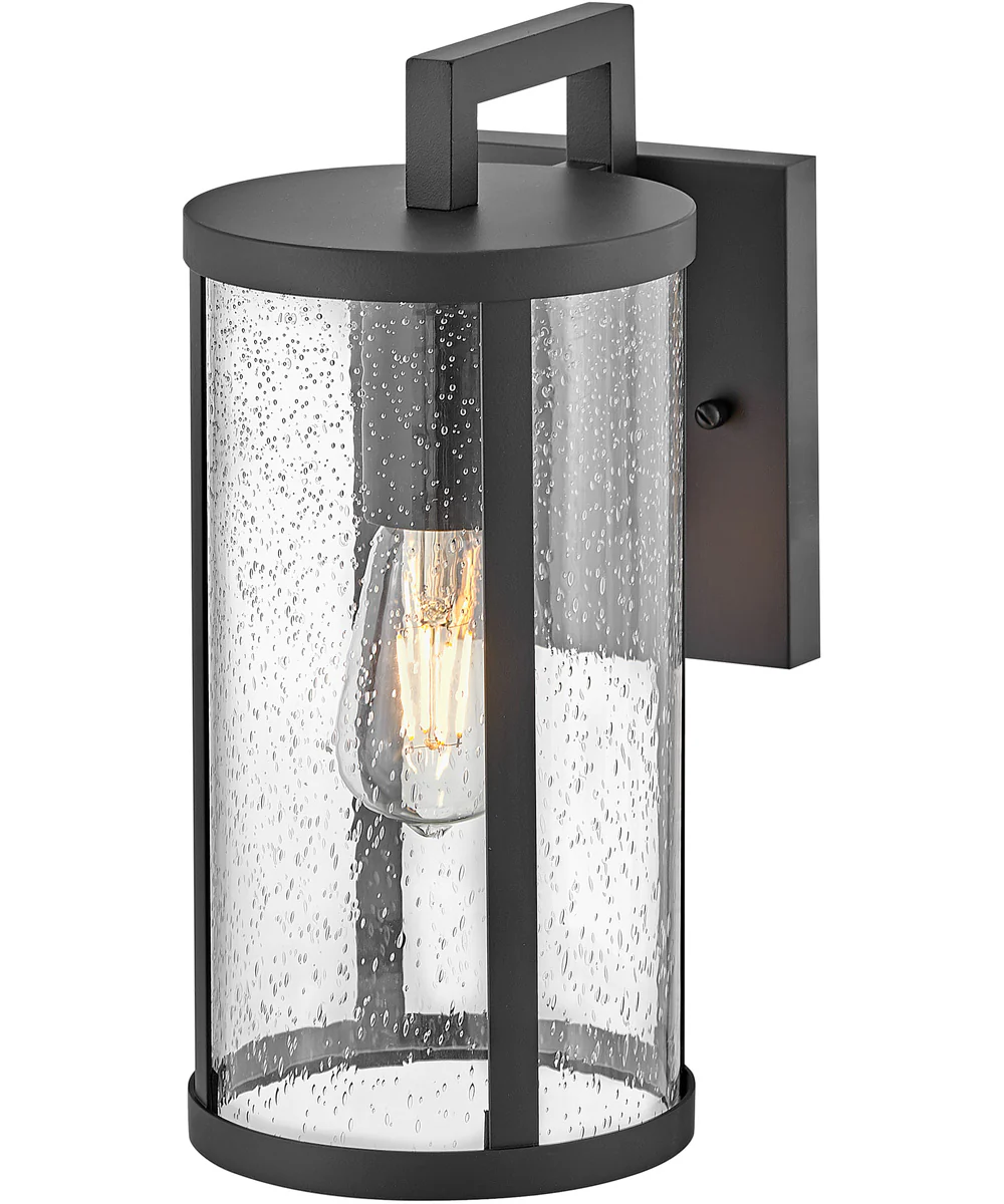 Alfie 1-Light Small Wall Mount Lantern in Black - Image 6