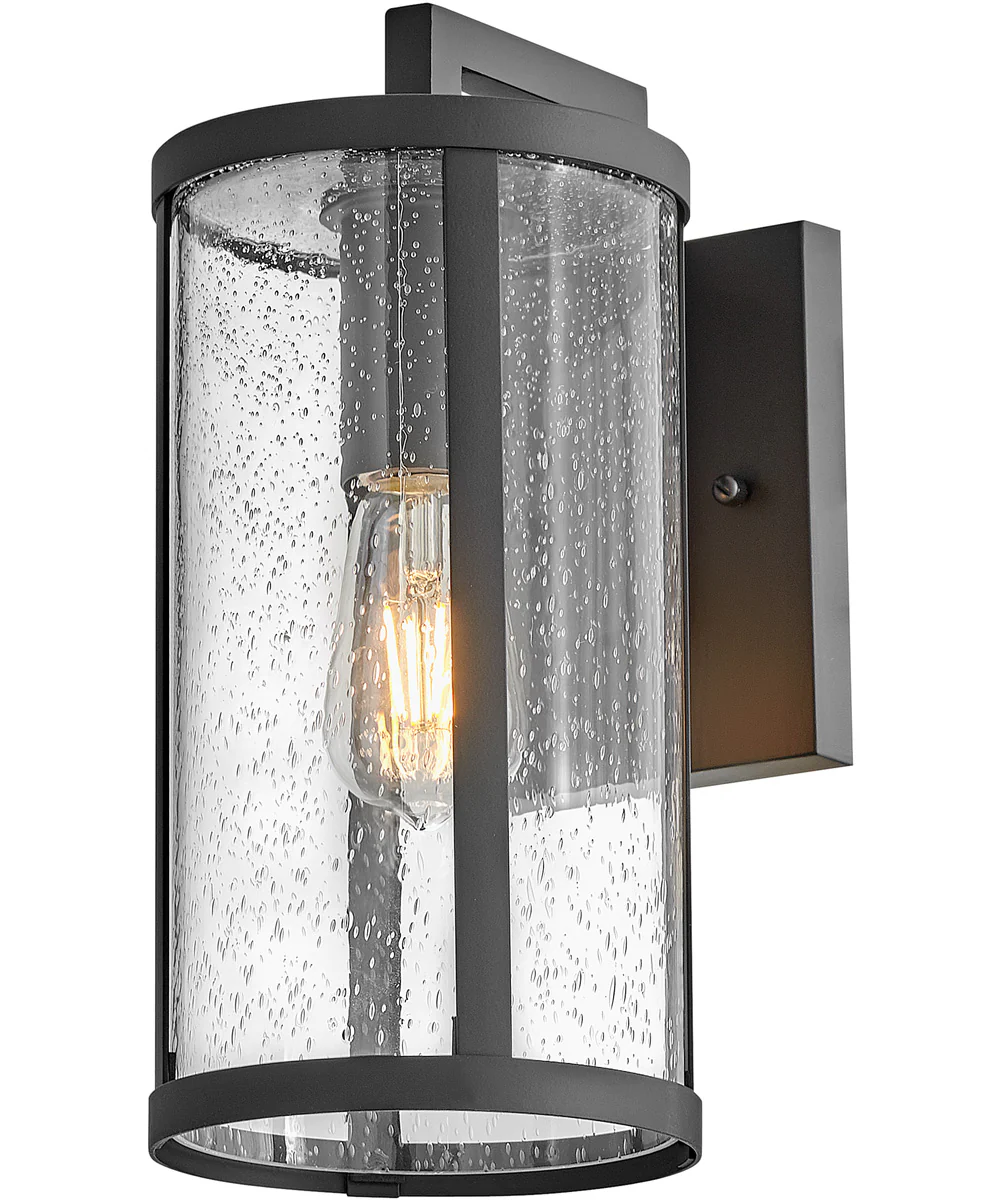 Alfie 1-Light Small Wall Mount Lantern in Black - Image 7