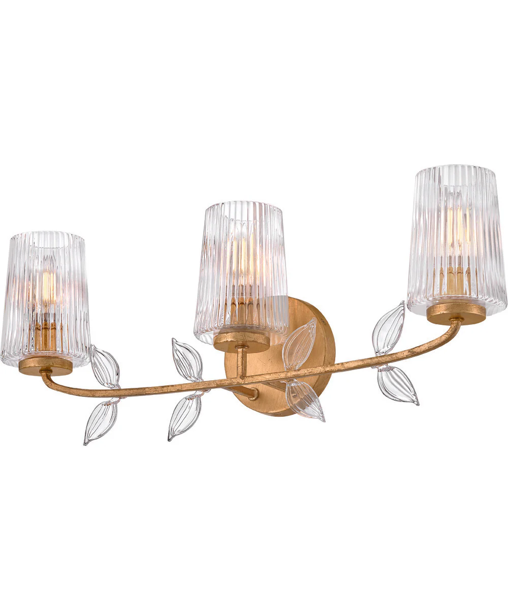 Aliso 3-Light Medium Three Light Vanity in Distressed Brass - Image 4