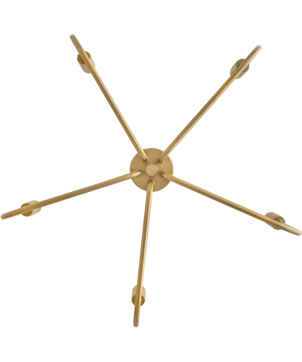 Austen 5-Light Medium Single Tier in Lacquered Brass - Image 4