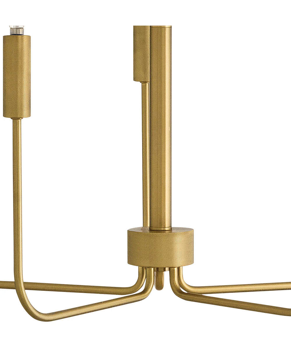 Austen 5-Light Medium Single Tier in Lacquered Brass - Image 7