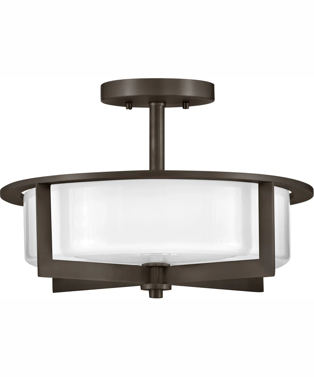 Baxley 3-Light Medium Semi-Flush Mount in Black Oxide - Image 3