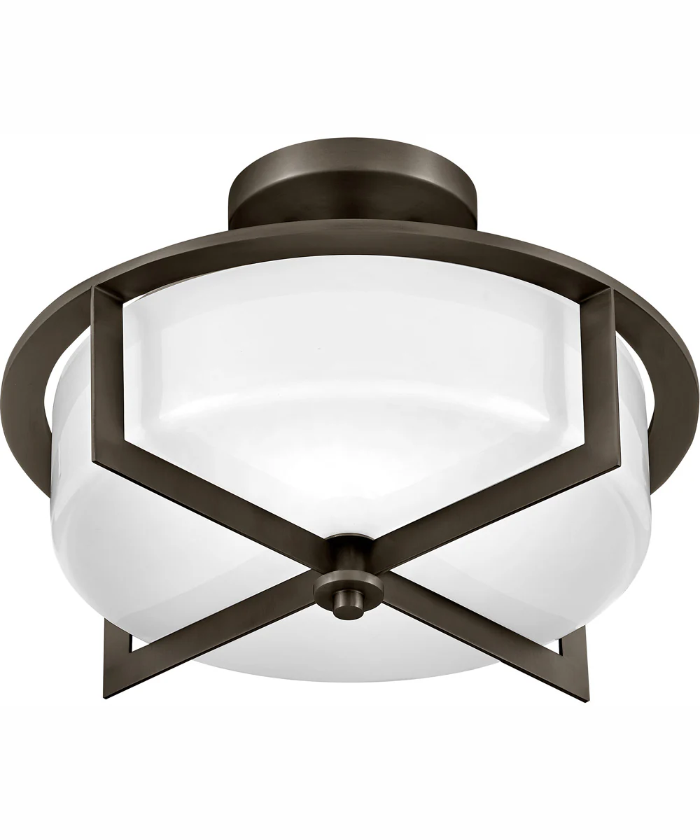 Baxley 3-Light Medium Semi-Flush Mount in Black Oxide - Image 4