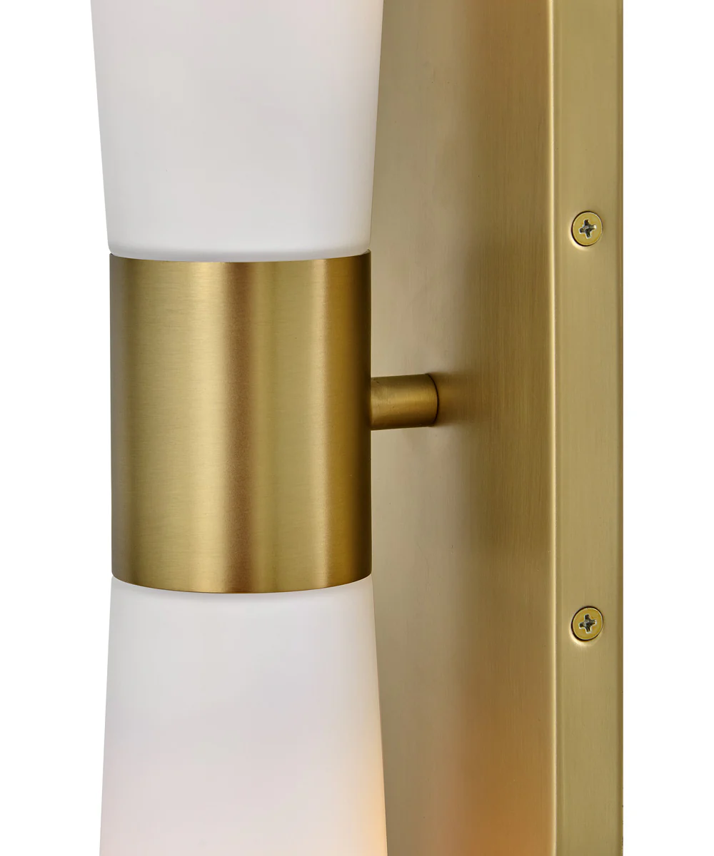 Beau 2-Light Large Two Light Sconce in Lacquered Brass - Image 5