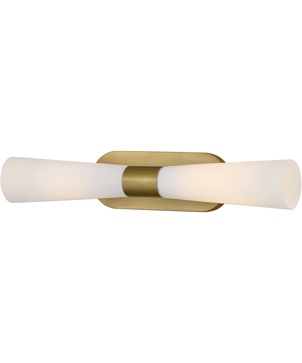 Beau 2-Light Large Two Light Sconce in Lacquered Brass - Image 6