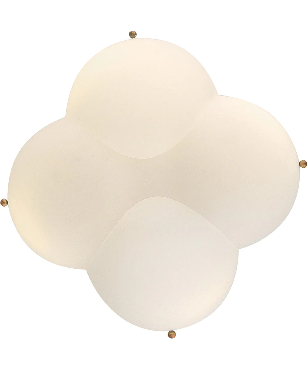 Becca 4-Light Medium Semi-Flush Mount in Heritage Brass - Image 4