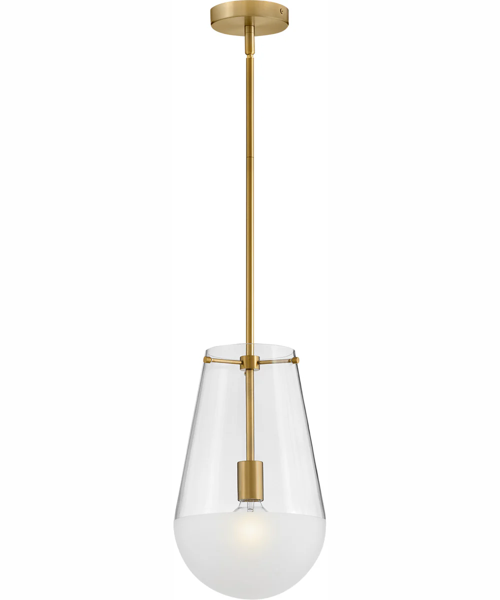 Beck 1-Light Small Pendant in Lacquered Brass - Image 3