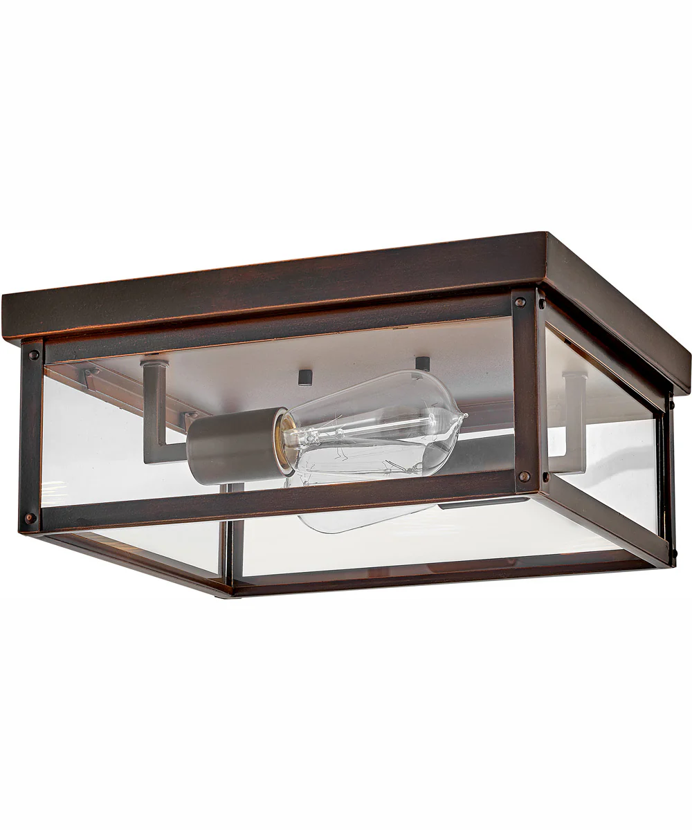 Beckham 2-Light Medium Flush Mount in Blackened Copper - Image 2