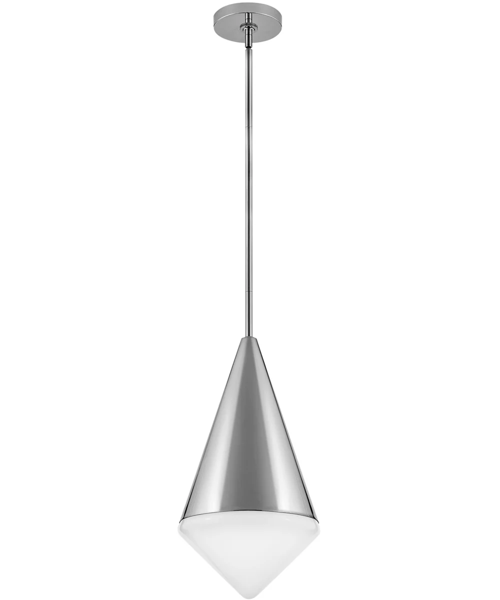 Betty 1-Light Small Pendant in Polished Nickel - Image 4