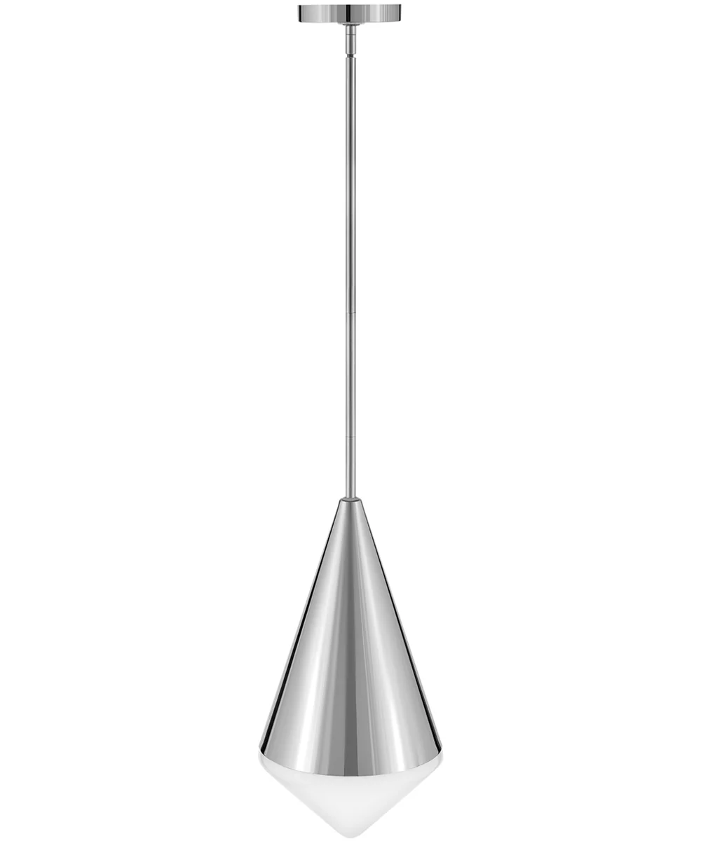 Betty 1-Light Small Pendant in Polished Nickel - Image 5