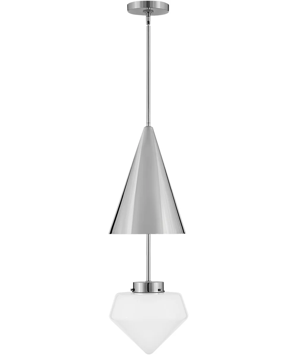 Betty 1-Light Small Pendant in Polished Nickel - Image 6