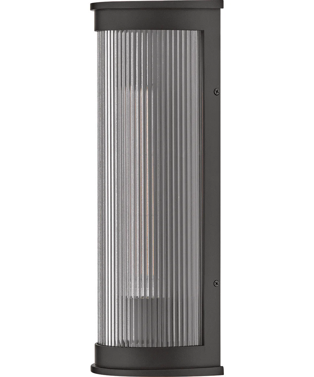 Bluffton 1-Light Medium Wall Mount Lantern in Black - Image 2