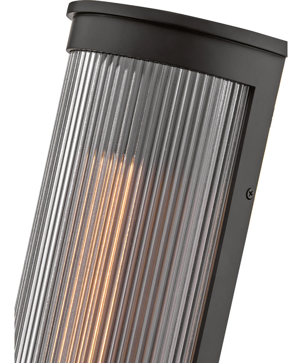Bluffton 1-Light Medium Wall Mount Lantern in Black - Image 6